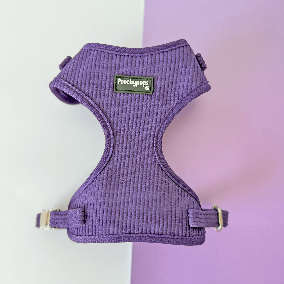 Indigo Corduroy Dog Harness - PoochyPups - Dog Harnesses & Toys