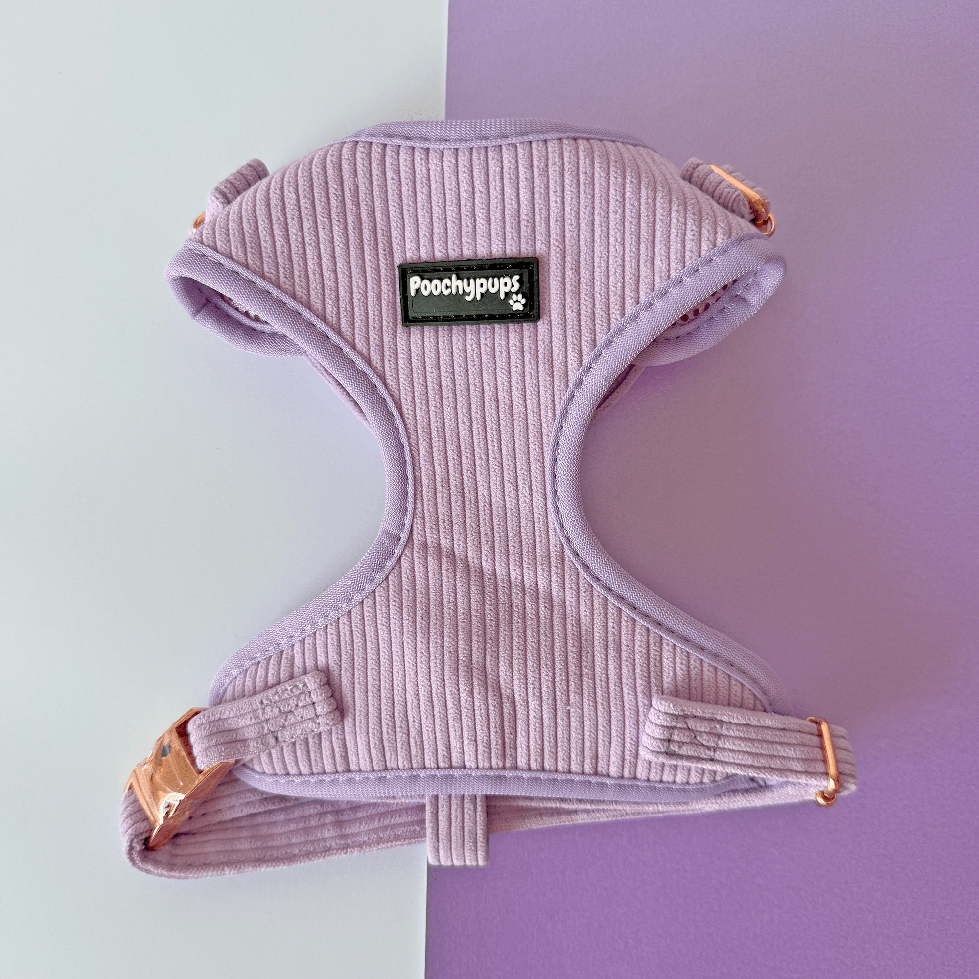 Purple Corduroy Dog Harness - PoochyPups - Dog Harnesses & Toys