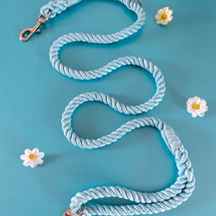 Rock Blue Rope Lead (NEW) - PoochyPups - Dog Harnesses & Toys