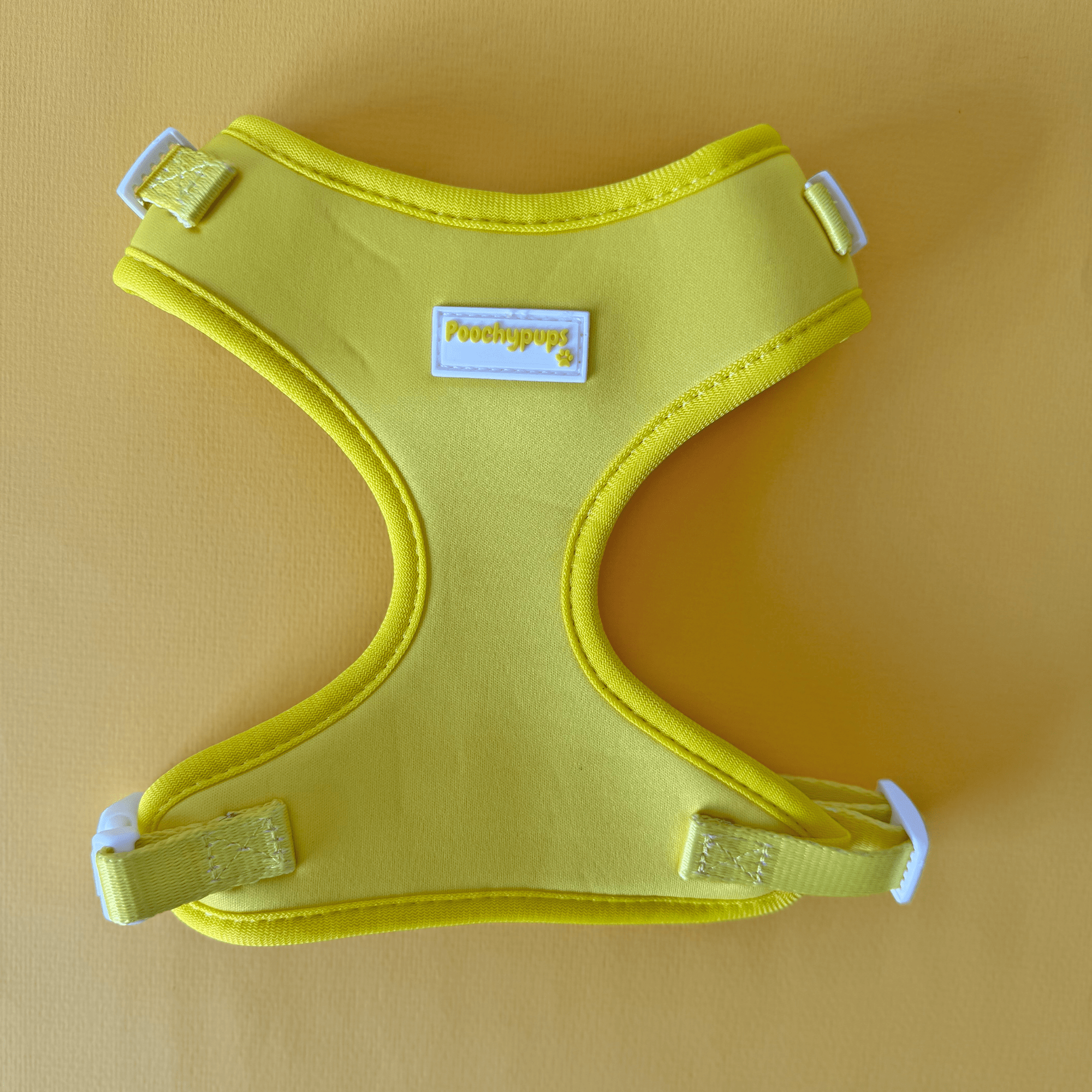 Summer Yellow Adjustable Dog Harness - PoochyPups - Dog Harnesses & Toys