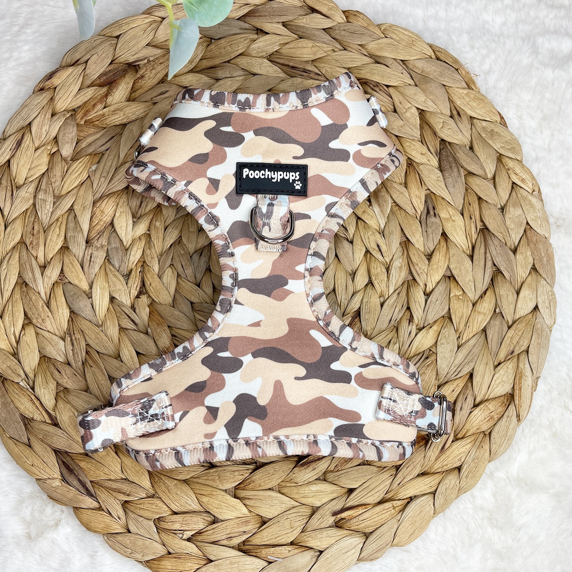 Camo Adjustable Harness - PoochyPups - Dog Harnesses & Toys