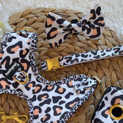 Leopard Bow - PoochyPups - Dog Harnesses & Toys