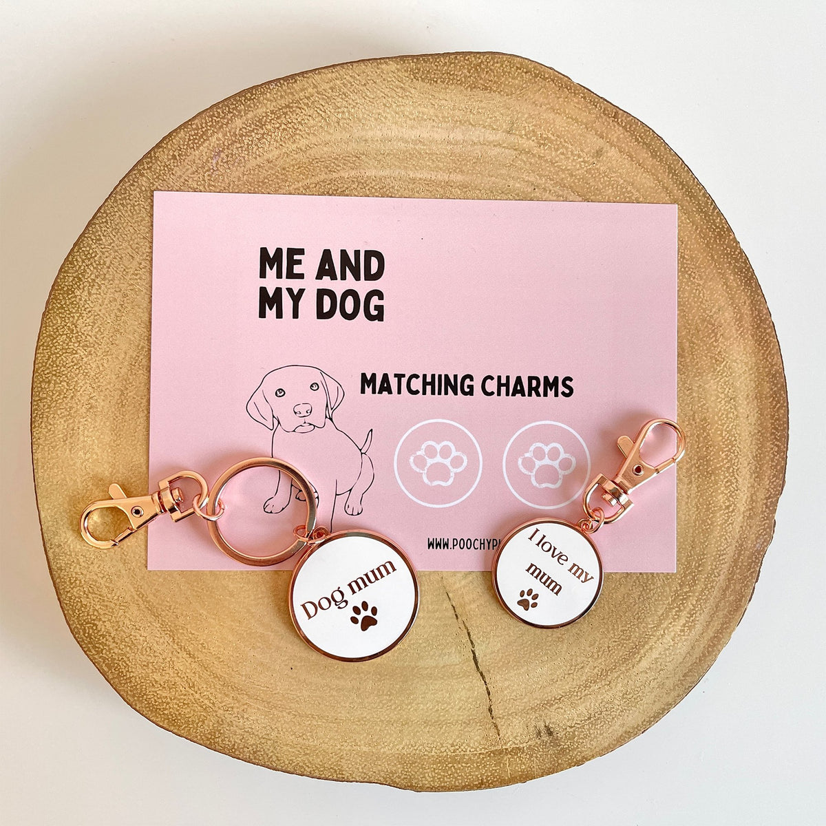 Me And My Dog Keyring And Collar Charm - PoochyPups - Dog Harnesses & Toys